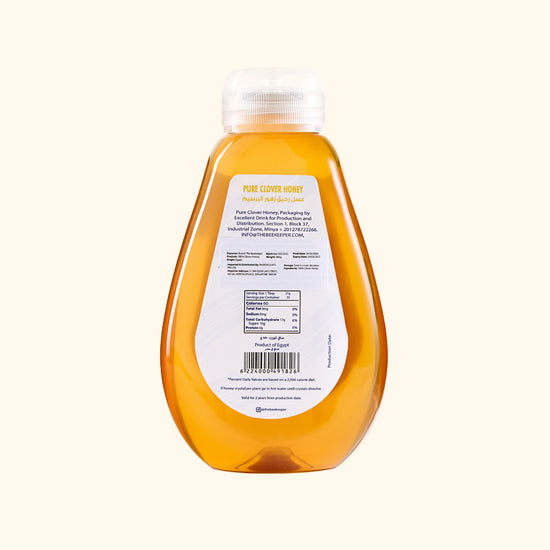 Pure Clover Honey Squeezable Bottle 480g | Boosh the Beekeeper