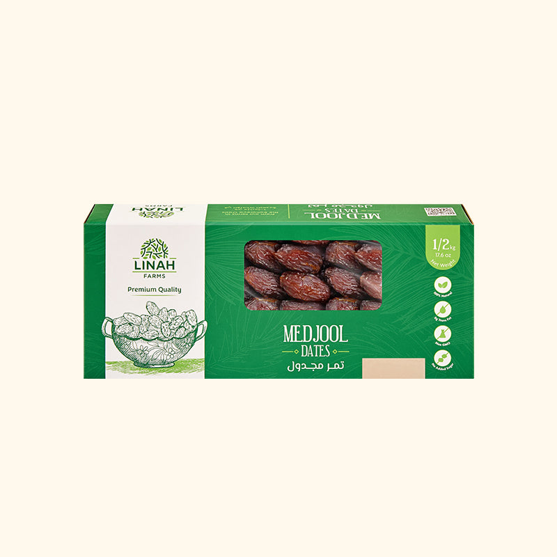 500g Premium Medjool Dates | Linah Farms