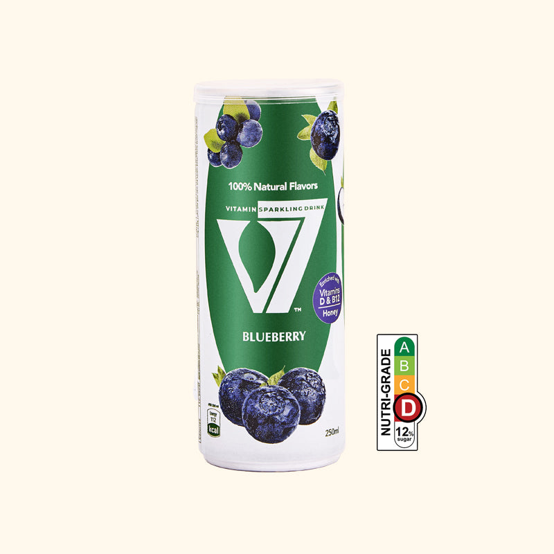 V7 Blueberry Vitamin Sparkling Drink